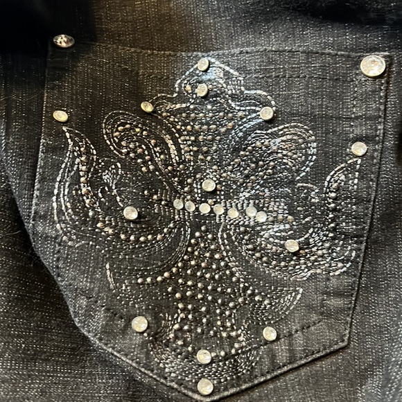 Torrid Source of Wisdom Plus Size Black Denim Skinny Jeans - Picture 4 of 6